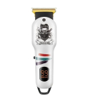 VGR Professional Hair Clipper Kit 120 Minutes Runtime Digital Display in White - V-971 | طقم ماكينة حلاقة شعر في جي آر احترافي 120 دقيقة تشغيل شاشة رقمية باللون أبيض - V-971