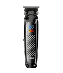 VGR Professional Hair Clipper 180 Min Runtime 4 Guide Combs LED Display in Black - V-972 | ماكينة حلاقة شعر في جي آر احترافية 180 دقيقة تشغيل 4 أمشاط توجيه شاشة LED باللون أسود - V-972