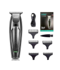 VGR Professional Hair Clipper 100 Min Runtime 5 Length Settings in Silver and Black - V-030