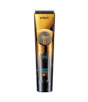 VGR Professional Hair Clipper IPX6 Waterproof 2000 mAh Digital Display in Gold and Black - V-663 | ماكينة حلاقة شعر في جي آر احترافية مقاومة للماء IPX6 2000 مللي أمبير شاشة رقمية باللون ذهبي وأسود - V-663