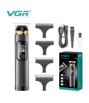 VGR Professional Hair Trimmer 7500 RPM 1500 mAh 200 Minutes Runtime in Metallic Two-Tone - V-985