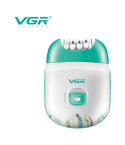VGR Rechargeable Epilator and Lady Shaver / Wet and Dry / 60 Min Runtime / White and Green / V-726