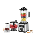 Sokany 3-in-1 Electric Blender Set, 3 Liters, 6600 Watts, SK-3333 - Black