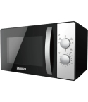 Zanussi Grill Microwave 23 Liter in Black and Silver | ميكروويف زانوسي بشواية 23 لتر باللون الأسود والفضي
